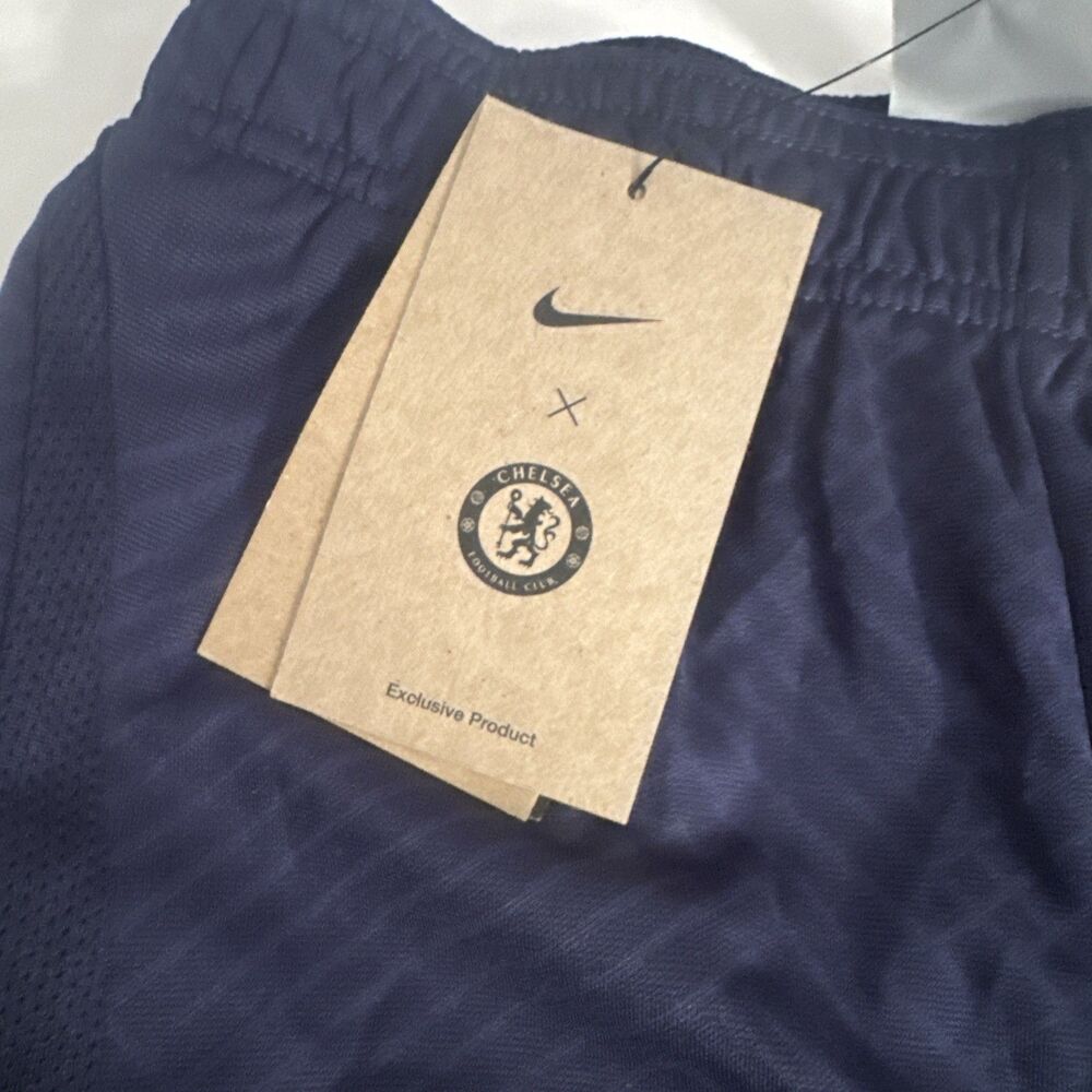 Nike Chelsea FC Football Club Youth Unisex Soccer Shorts Dri-Fit Slim Fit Size S - Picture 4 of 10